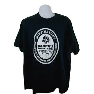 Gildan Custom Darth Vader Dark Side Sith Style Stout black t-shirt size 3XL